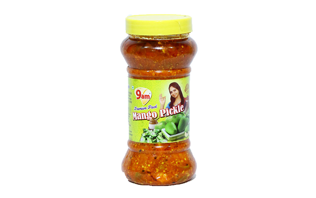 9am Mango Pickle    Plastic Jar  500 grams
